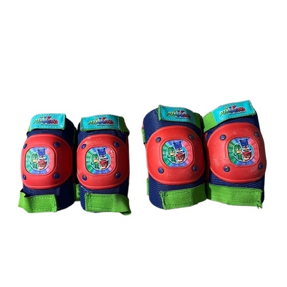 PJ Masks 2 Knee and 2 Elbow Pads Stretch Straps - Picture 1 of 10